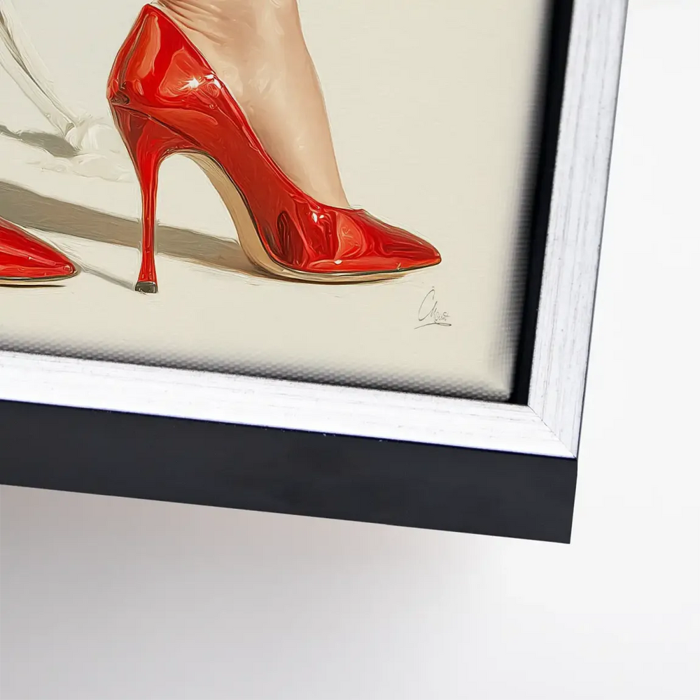 Red Heels Delight Canvas Print - Glam Wall Art for Modern Interiors - Image 10
