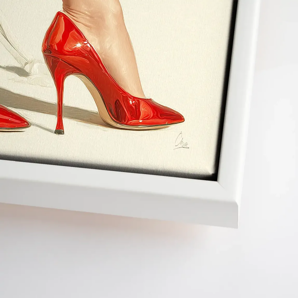Red Heels Delight Canvas Print - Glam Wall Art for Modern Interiors - Image 11