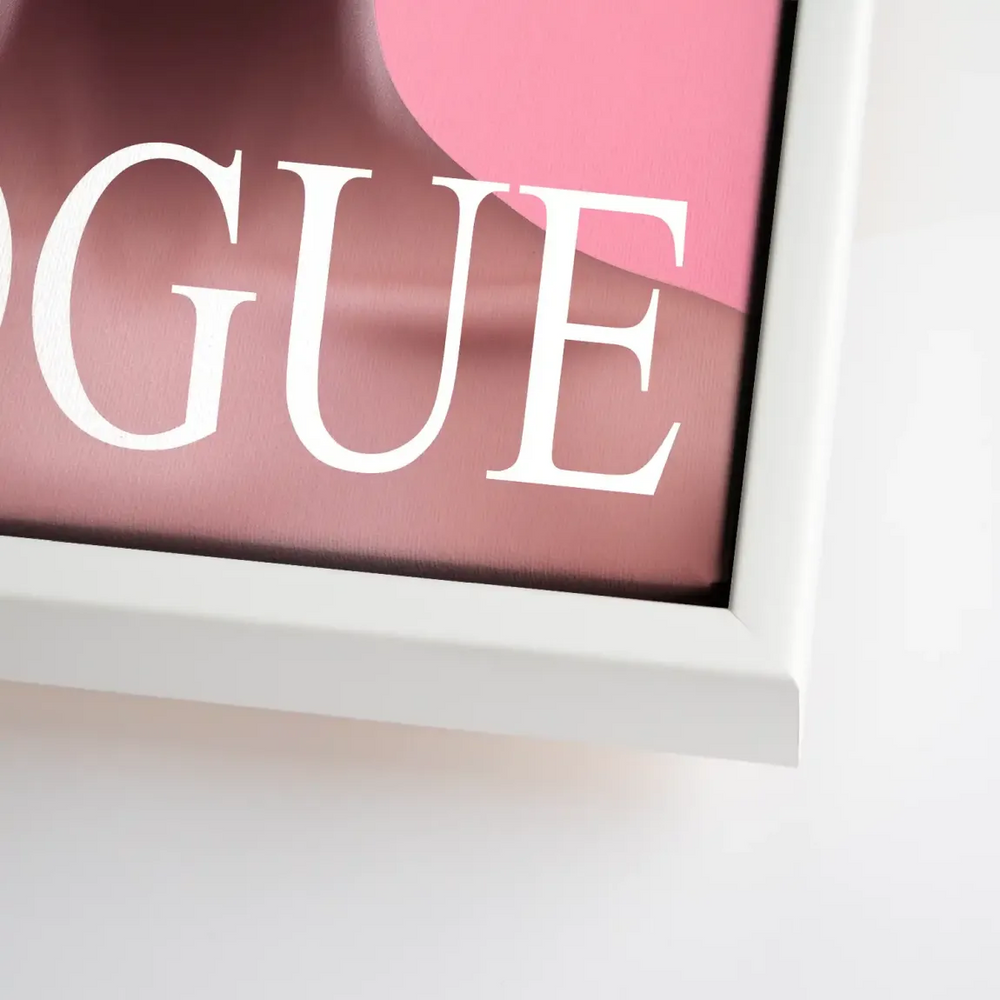 Floral Pink Vogue Canvas Print - Glam Wall Art for Modern Rooms - Image 11