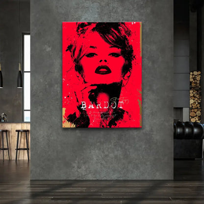 Glamorous rebellious mood wall art for modern interiors