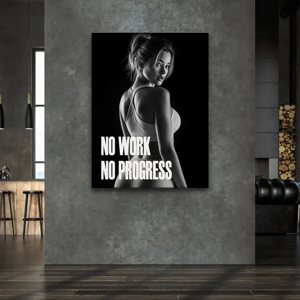 Minimalist fitness wall art ideal for gym and home gym spaces