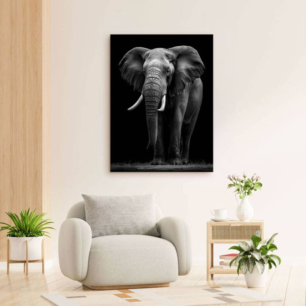 Elegant wildlife canvas print for modern interiors
