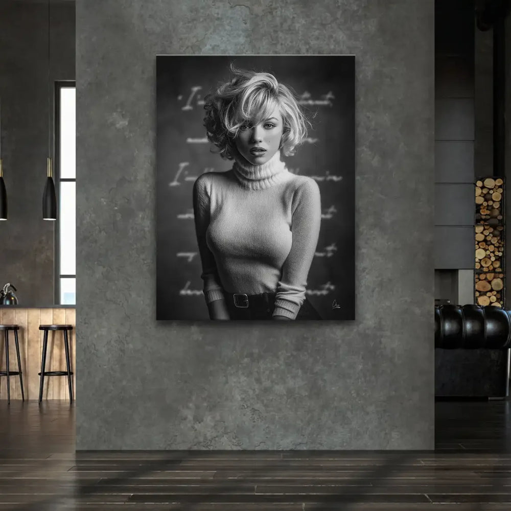 Iconic Hollywood glamour artwork perfect for minimalist or contemporary decor