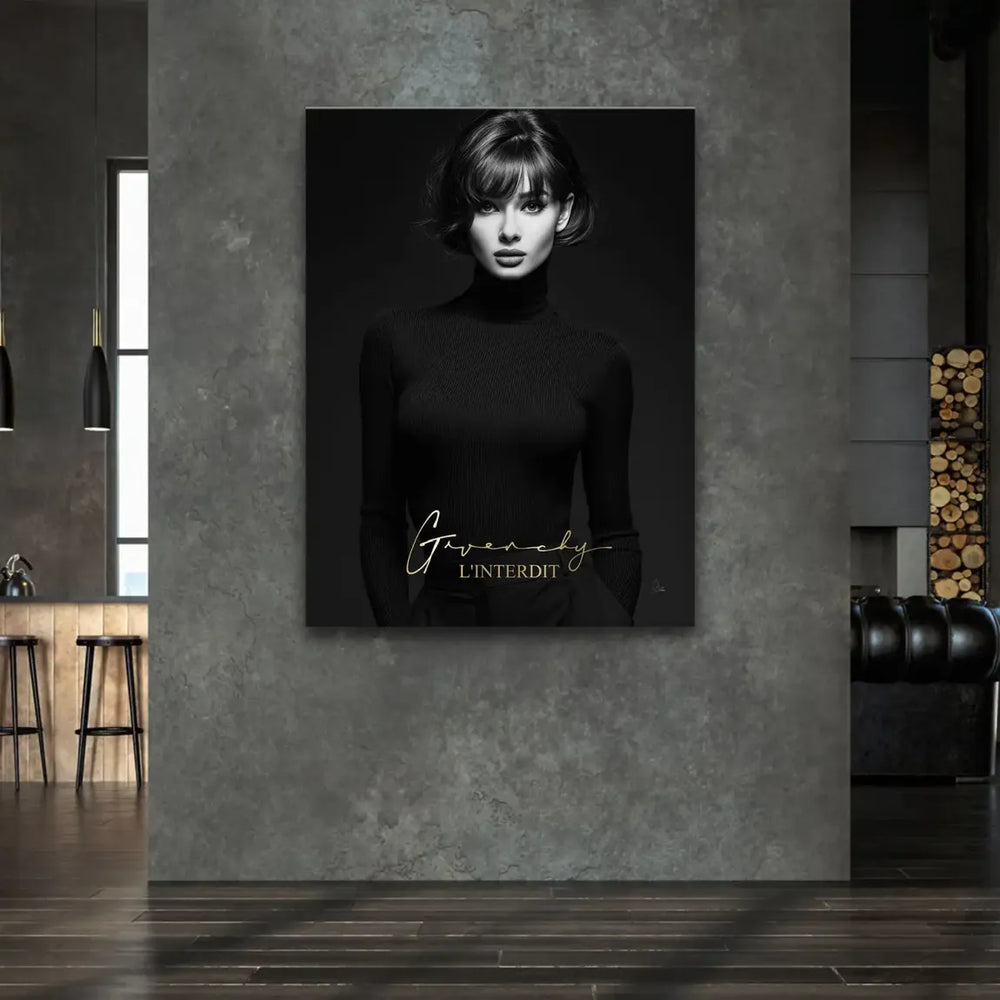 Mid-century Hollywood glamour-inspired wall art for modern interiors