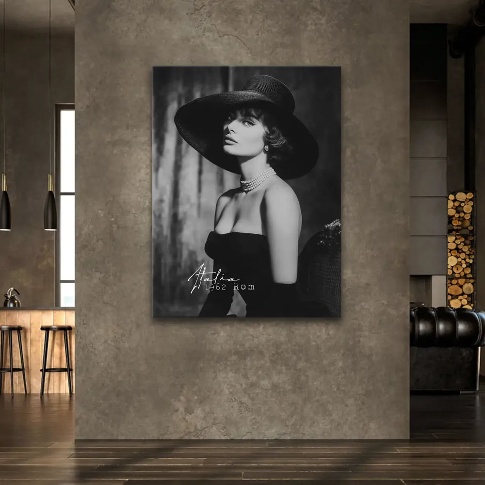 Elegant monochrome close-up conveying drama and classic cinema style