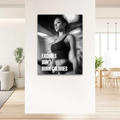 Modern decor canvas suitable for home gym, studio, or bedroom