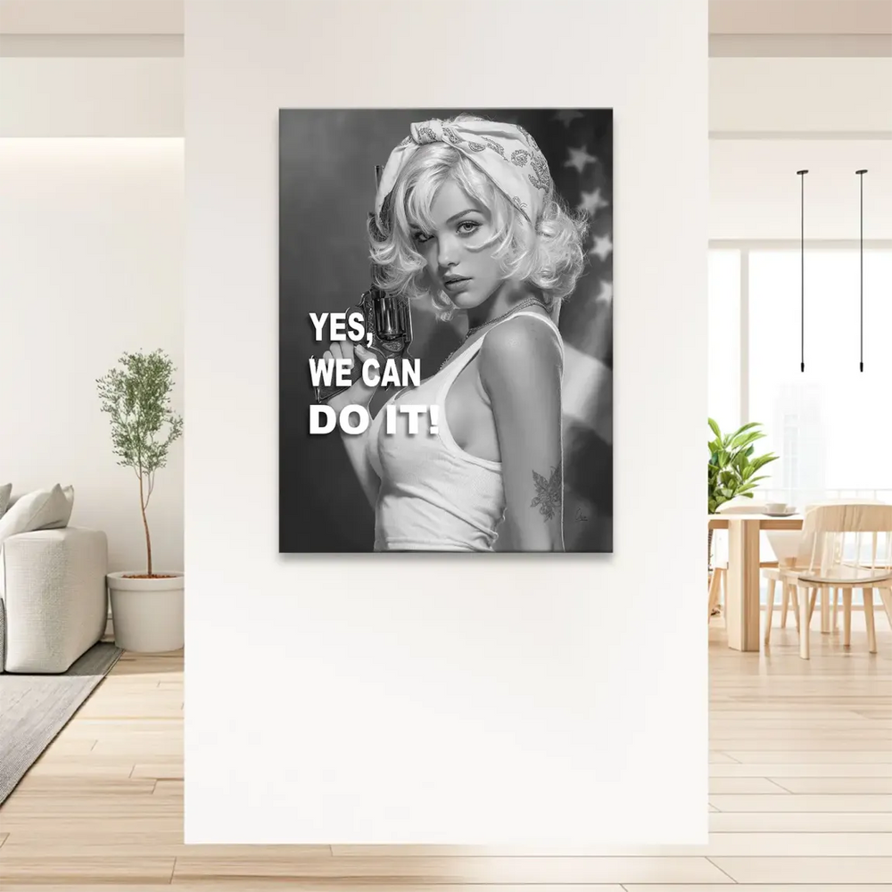 Industrial chic wall decor blending 1940s aesthetics with contemporary edge