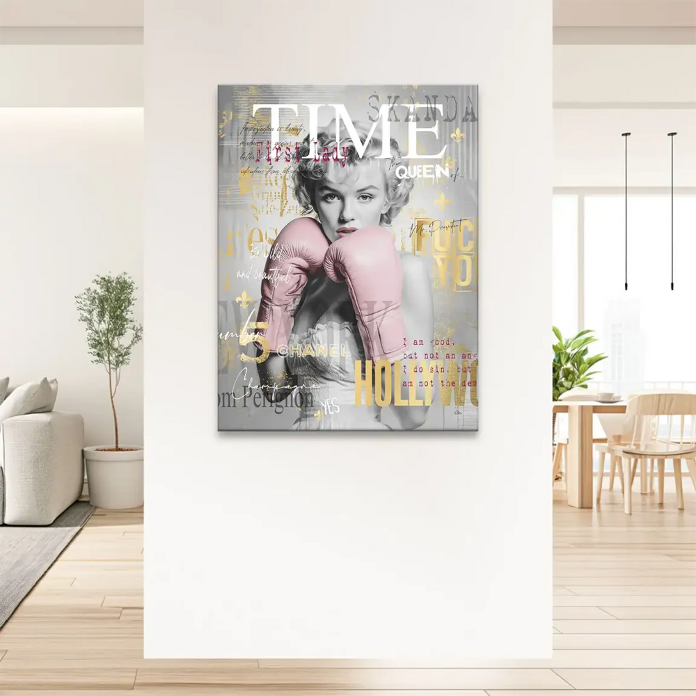 Bold empowering canvas wall decor for living room or bedroom