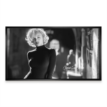 Capri-inspired city backdrop softly blurred behind a chic portrait
