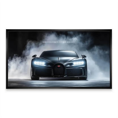 Chiron-inspired car canvas print for upscale office decor