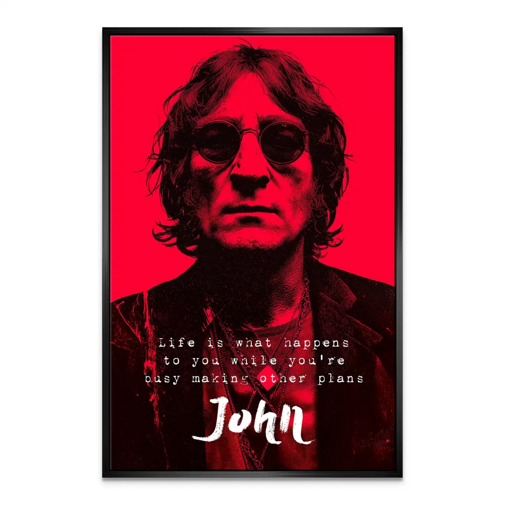 Pop-art inspired Lennon canvas print for music lovers