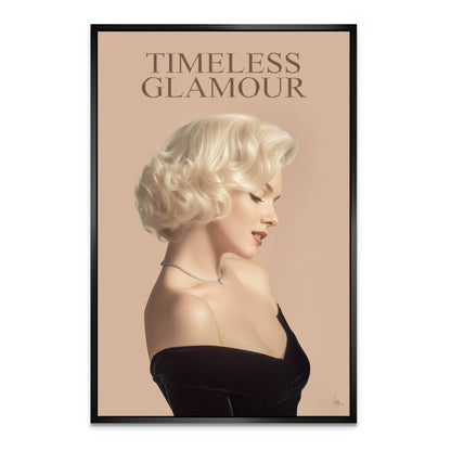 Timeless grace artwork featuring a glamorous female portrait