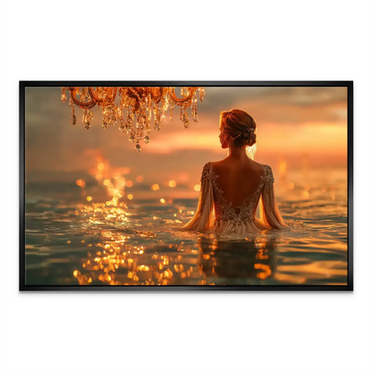 Dreamlike canvas wall art with a serene, magical glow.