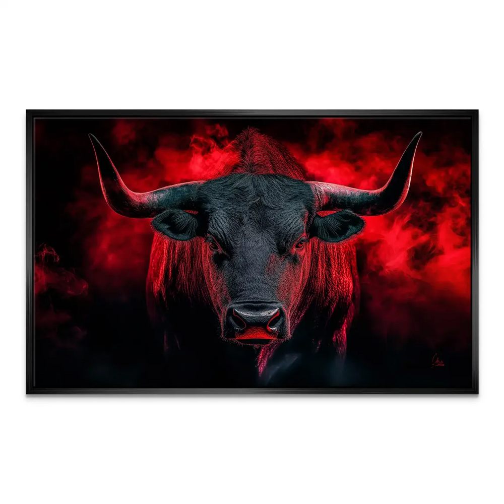 Bold animal wall art suitable for industrial or minimalist decor.