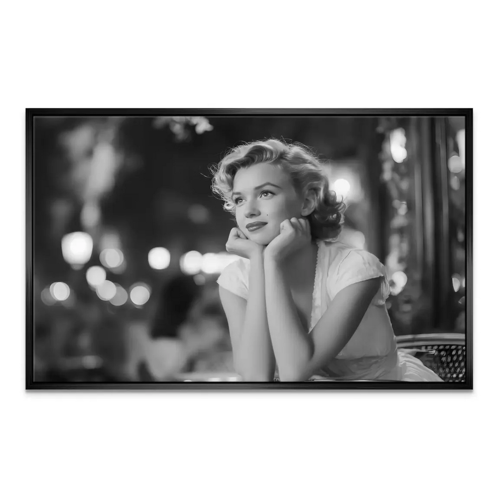 Monochrome Marilyn wall art suitable for living rooms
