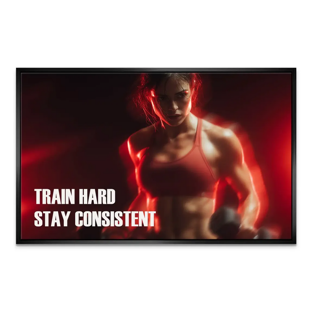Fitness Motivation Canvas Art: Train Hard, Stay Consistent - Image 6