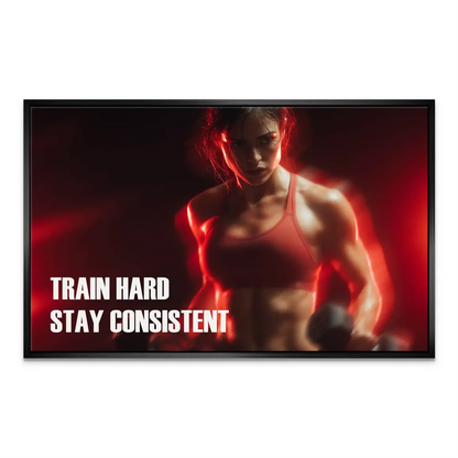 Fitness Motivation Canvas Art: Train Hard, Stay Consistent - Image 6