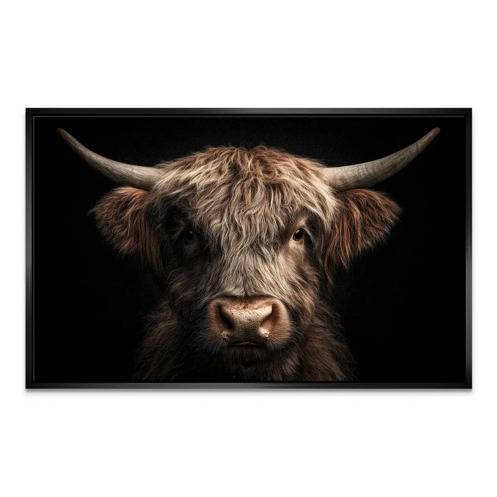 Majestic Highland cattle artwork suitable for living room