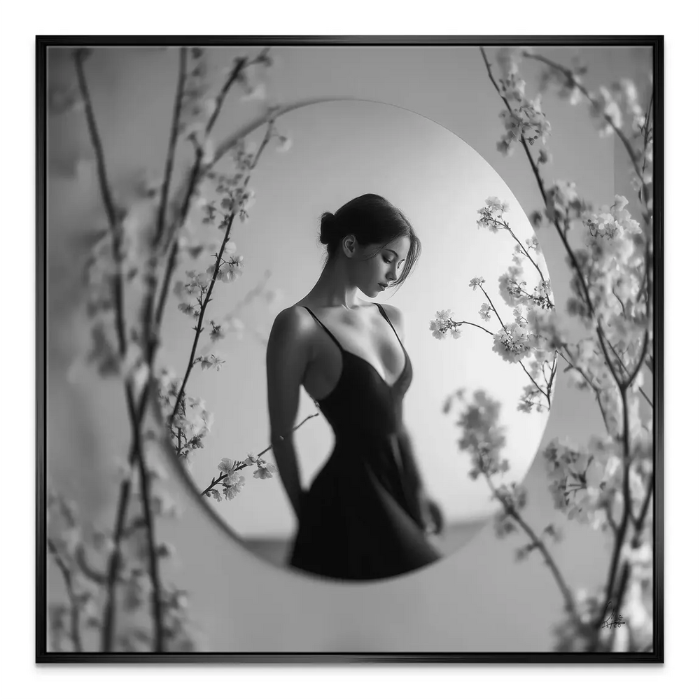 Elegant canvas print for Scandinavian and contemporary decor.
