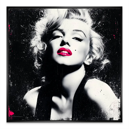 Iconic Marilyn Monroe portrait as contemporary pop-art wall decor