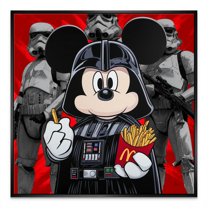 Eclectic Pop Graffiti canvas suitable for modern and minimalist decor