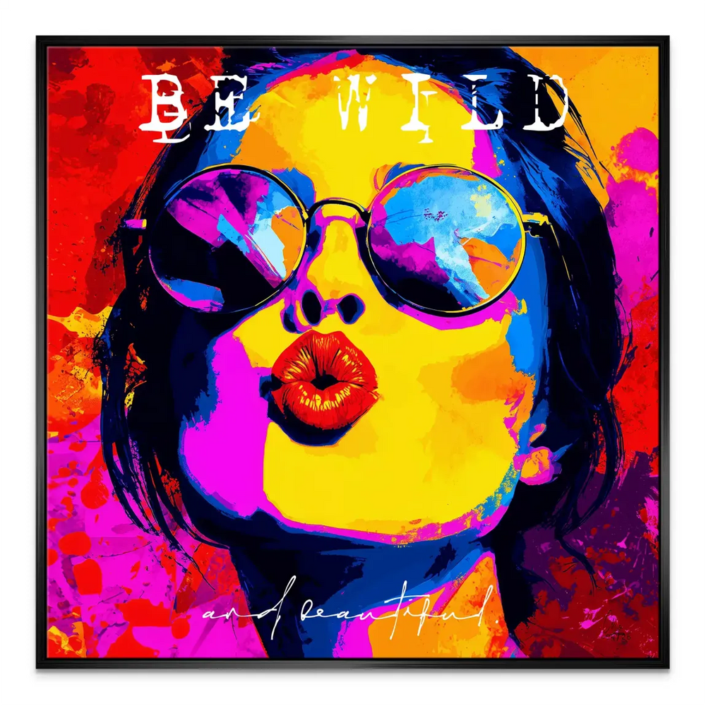 Be Wild Canvas Art - Bold Pop Graffiti Wall Decor - Image 6