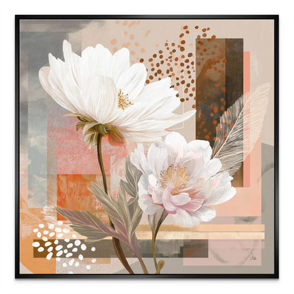 Canvas wall art ideal for living rooms and bedrooms in minimalist or Scandinavian decor.