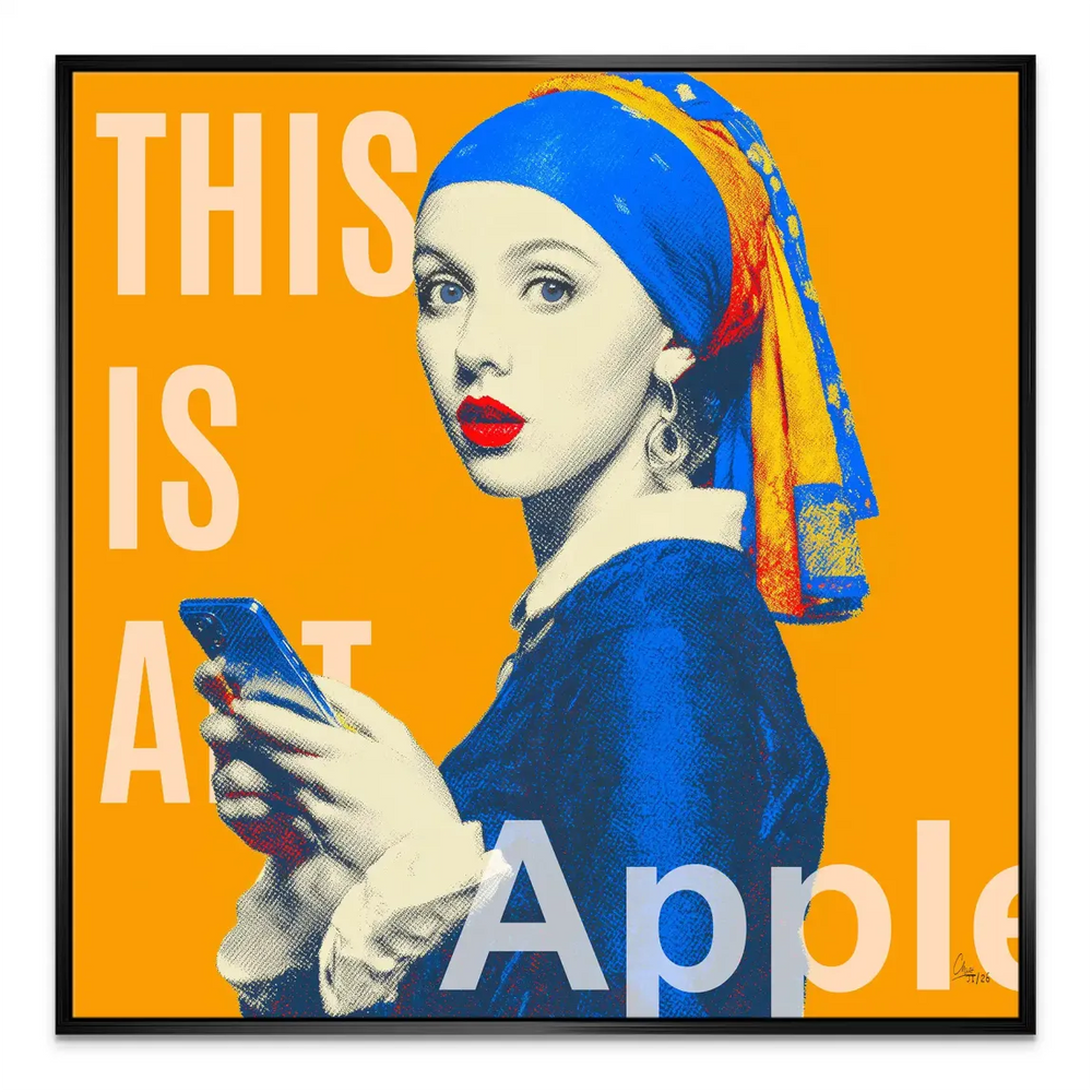 Pearl Girl Pop Art Canvas Wall Art – Modern Pop Portrait - Image 6