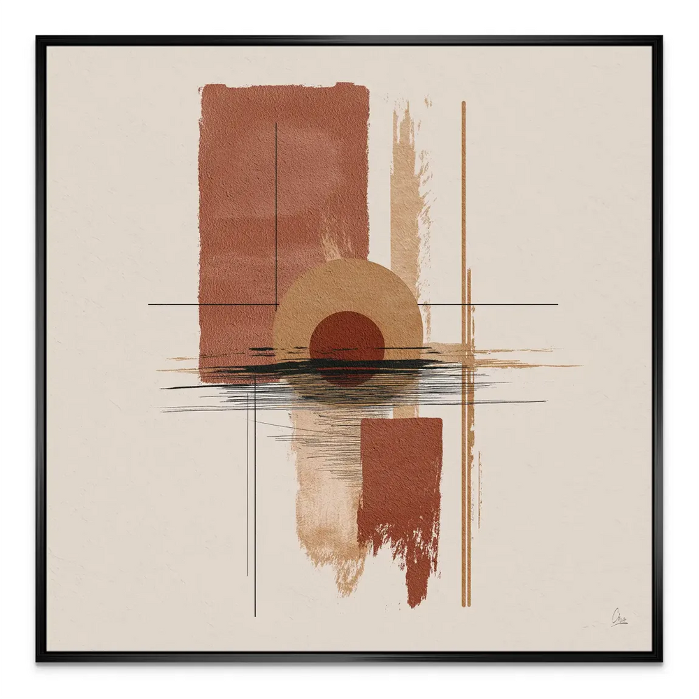 Canvas wall art for living room or office with calm, balanced mood