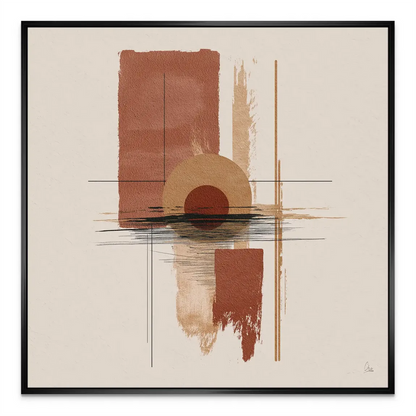 Canvas wall art for living room or office with calm, balanced mood