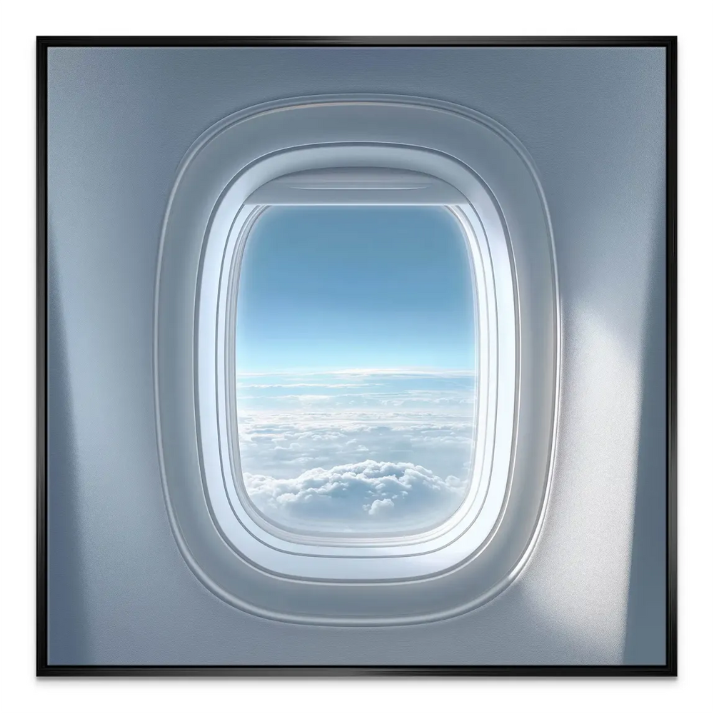 Airplane Window Horizon Canvas Art Serene Sky Wall Decor - Image 6
