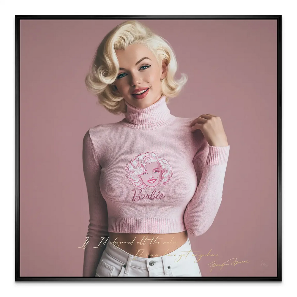 Marilyn Monroe Blush Canvas Art - Pink Glam Pop Portrait - Image 6