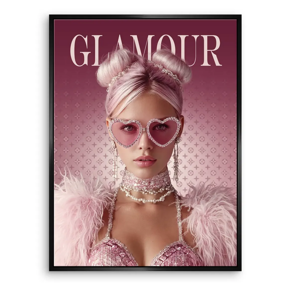Dressing room wall art with luxurious jewelry accents