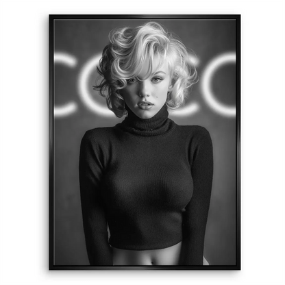 Marilyn Coco Glamour Canvas Wall Art – Vintage Hollywood Portrait - Image 5