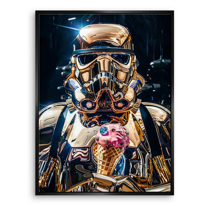Luxurious gold-toned Stormtrooper canvas for modern interiors