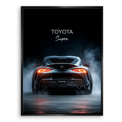Contemporary Toyota Supra automotive art for minimalist interiors