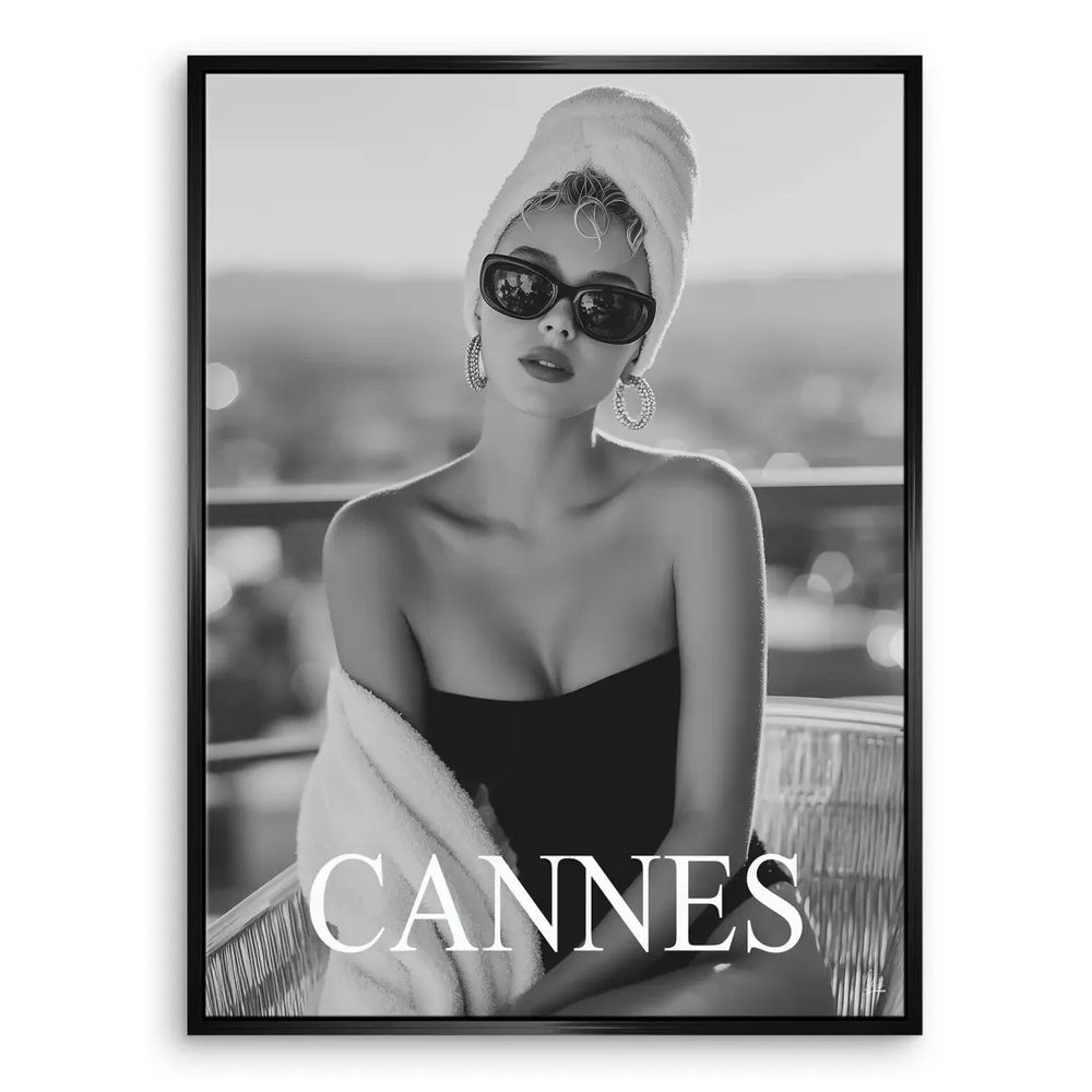 Luxurious fashion photography aesthetic on canvas