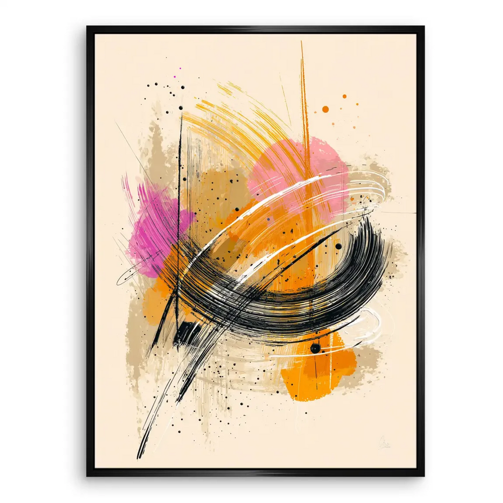Vibrant wall art in a creamy palette for modern decor