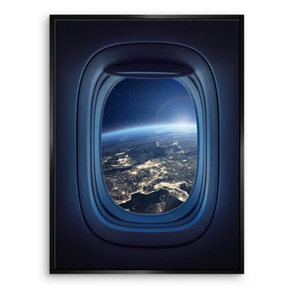 Minimalist canvas art depicting exploration and wonder