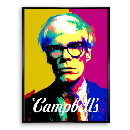 Campbell Pop Art Canvas Portrait – Warhol-Inspired Wall Art - Image 7