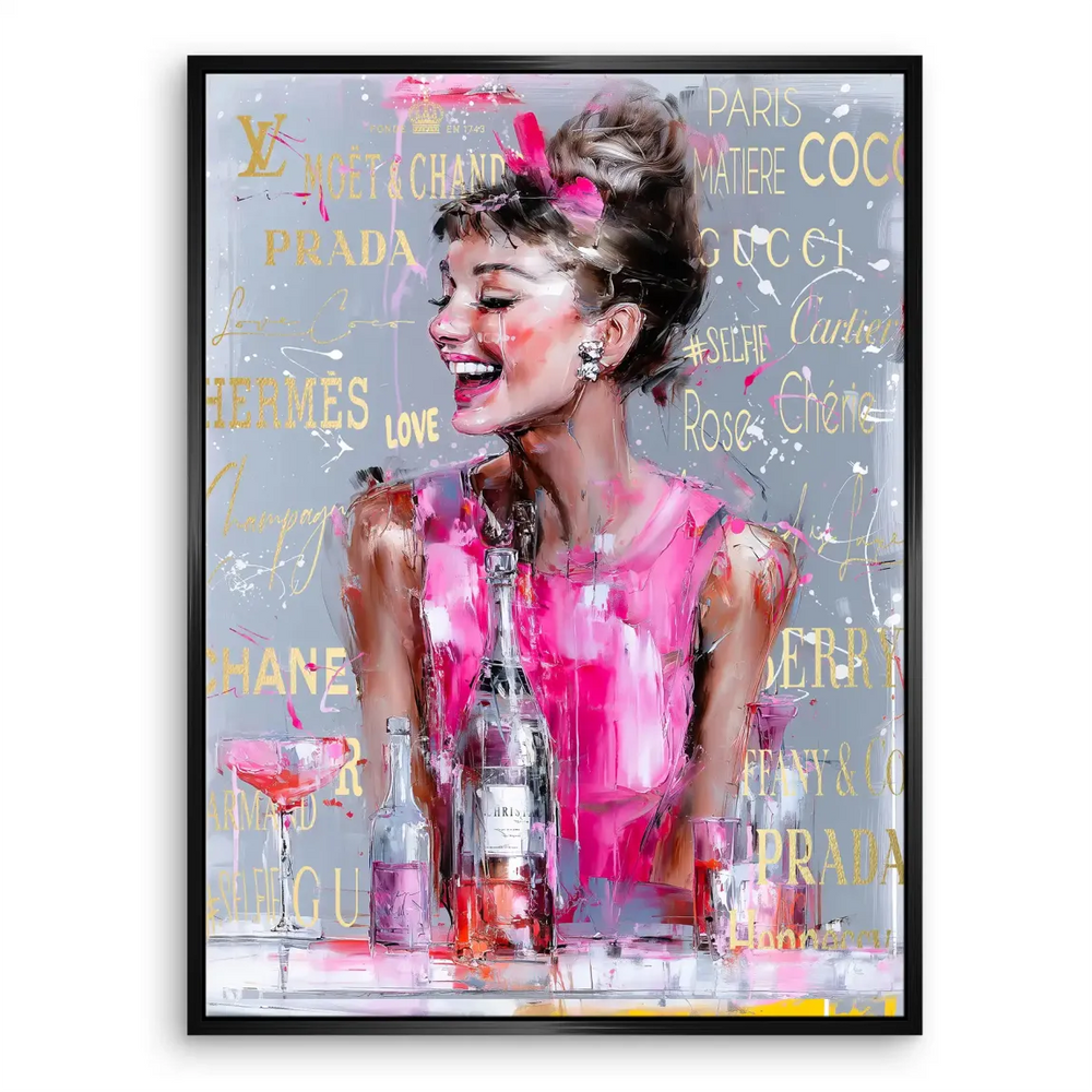 Audrey Pop Couture Canvas Art – Glam Pop Portrait - Image 6