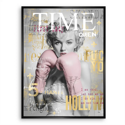 Marilyn Monroe Champ Pop Art Canvas Print - Bold Glam Wall Art - Image 6