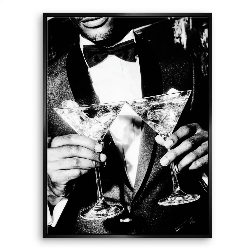 Gentleman Style Canvas Print - Black & White Tuxedo Wall Art - Image 6