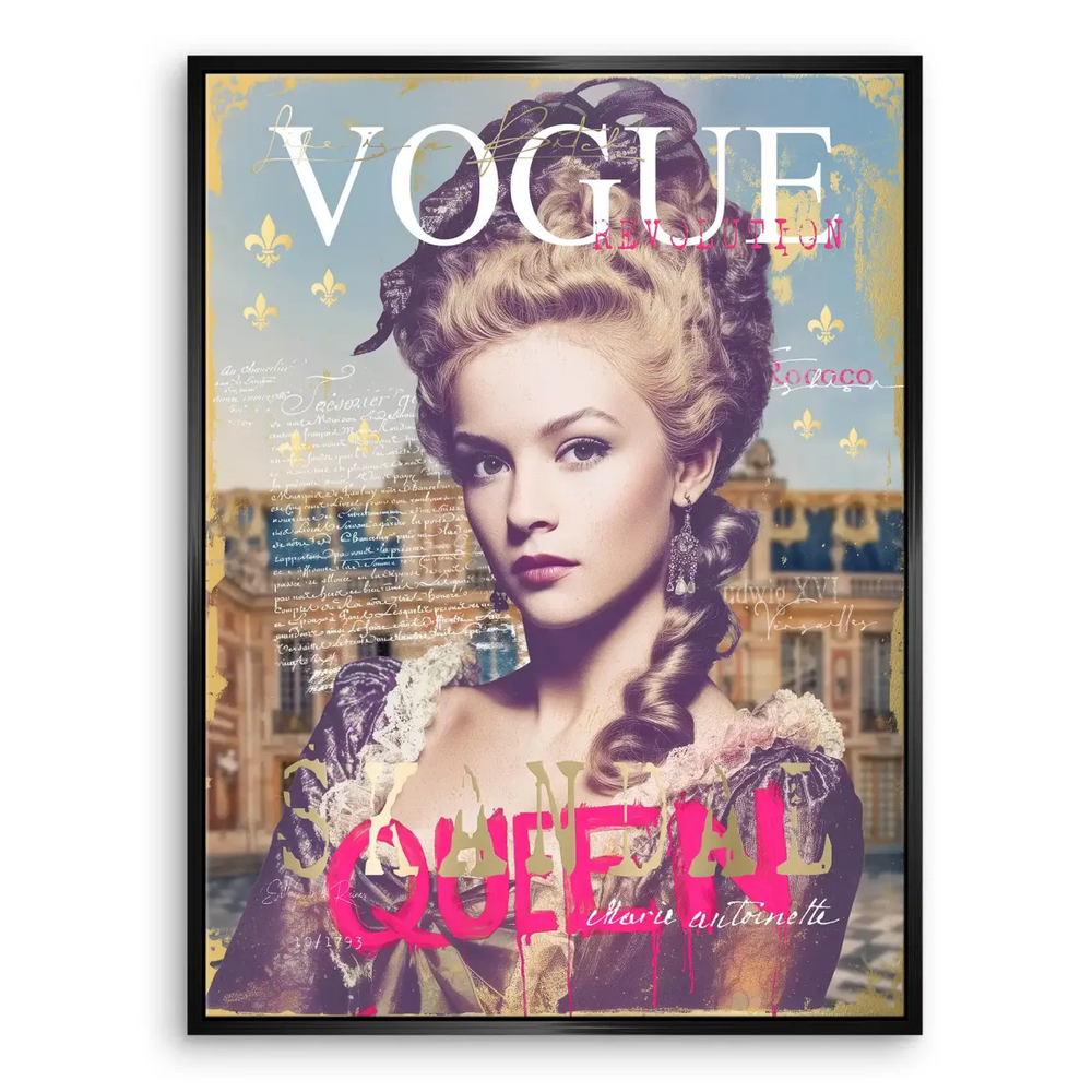 Marie Antoinette Vogue Canvas Portrait - Glam Graffiti Wall Art - Image 6