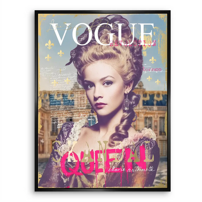 Marie Antoinette Vogue Canvas Portrait - Glam Graffiti Wall Art - Image 6