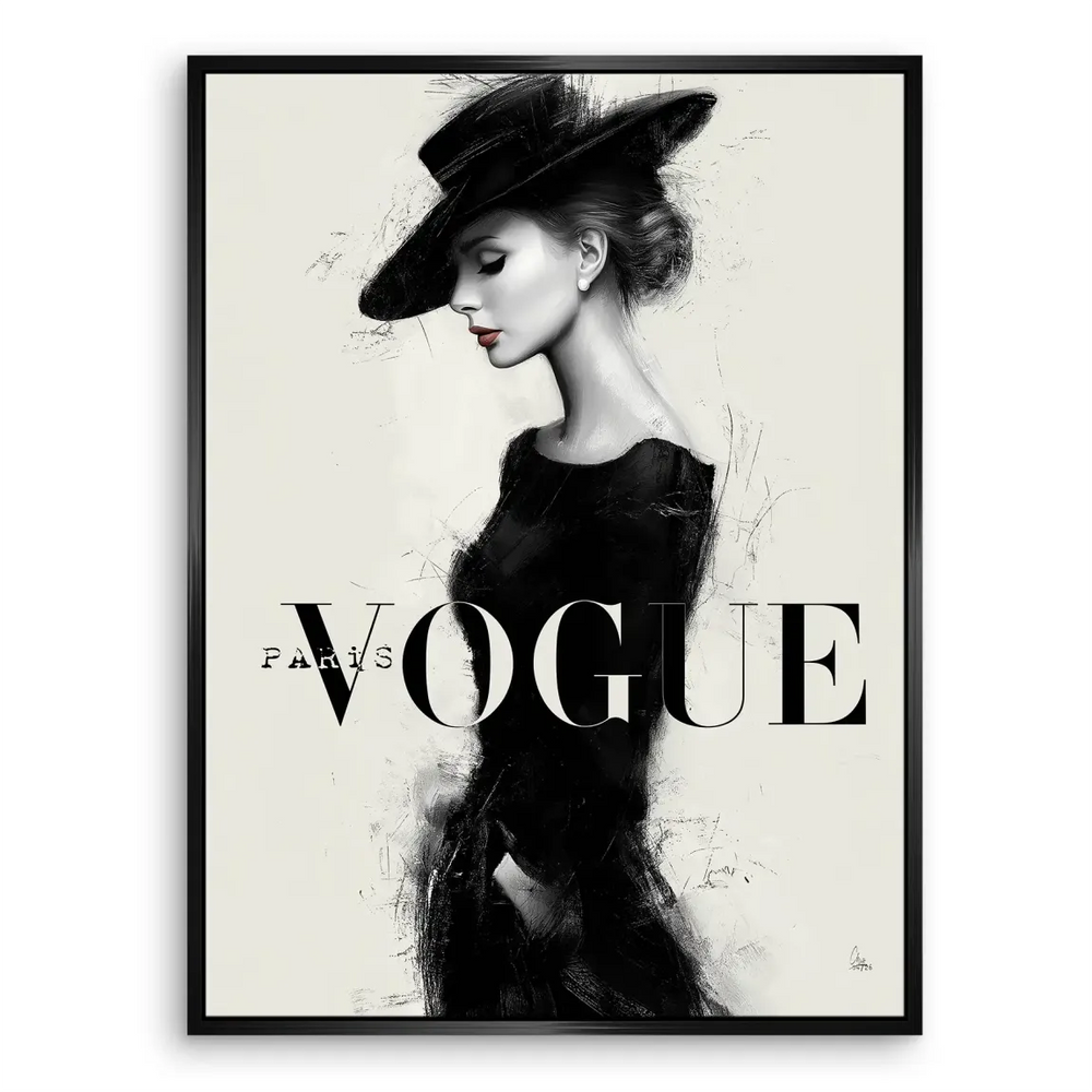 Chic fashion-inspired canvas decor ideal for living rooms or bedrooms