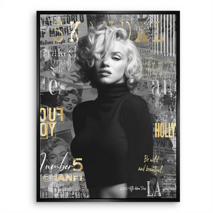 Pop art inspired Marilyn Monroe canvas print for living room