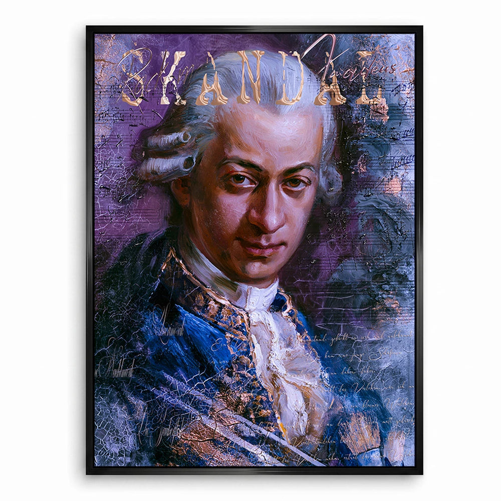 Rock Me Amadeus Canvas Print - Moody Mozart Wall Art - Image 5