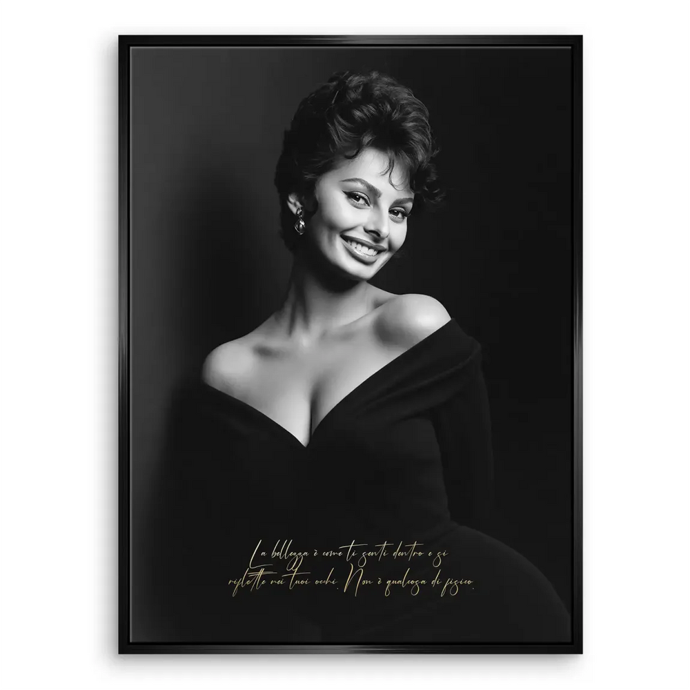 Sophia Loren Smile Canvas Print – Classic Hollywood Portrait - Image 6