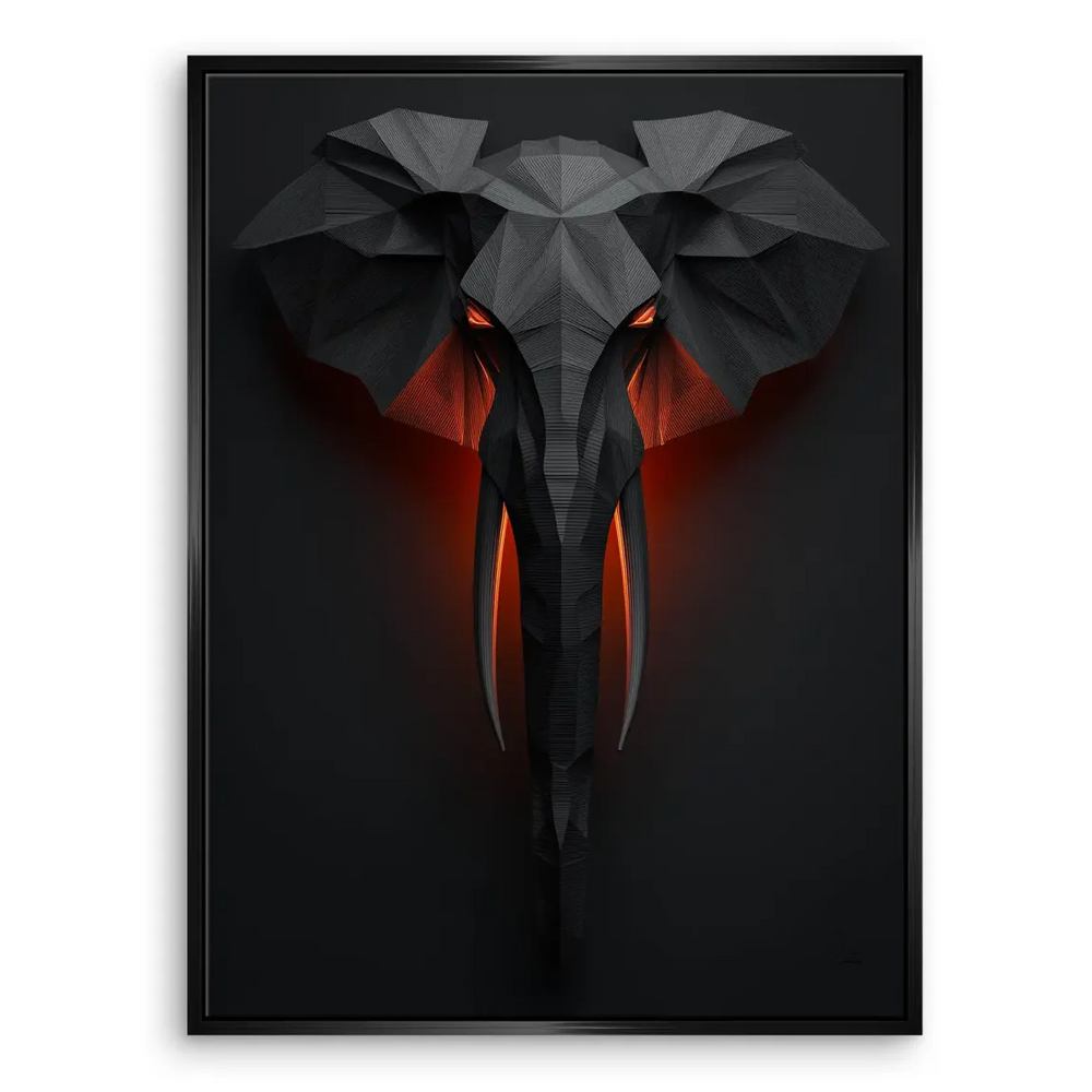 Contemporary abstract elephant canvas suitable for office or bedroom decor